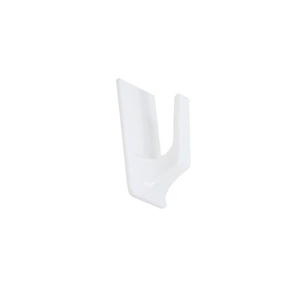 COLGADOR CUADRADO PLASTICO 2PZ BLANCO 60MM LH-3592