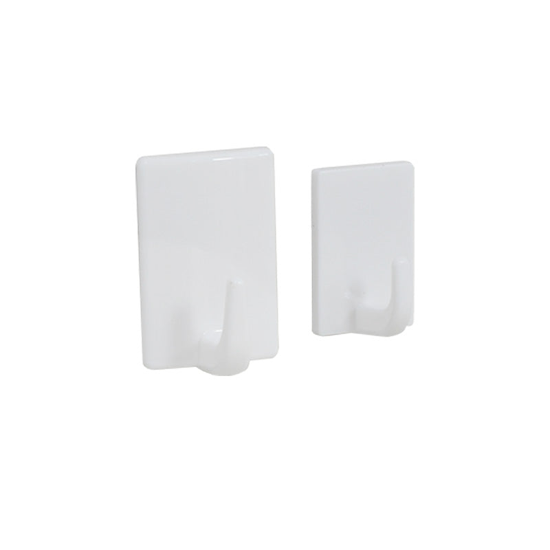 COLGADOR CUADRADO PLASTICO 8PZ BLANCO 37MM LH-3589