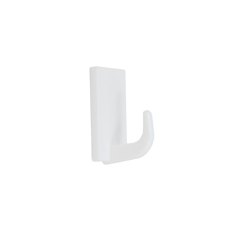 COLGADOR CUADRADO PLASTICO 8PZ BLANCO 37MM LH-3589