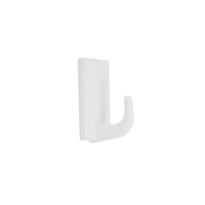 COLGADOR CUADRADO PLASTICO 8PZ BLANCO 37MM LH-3589