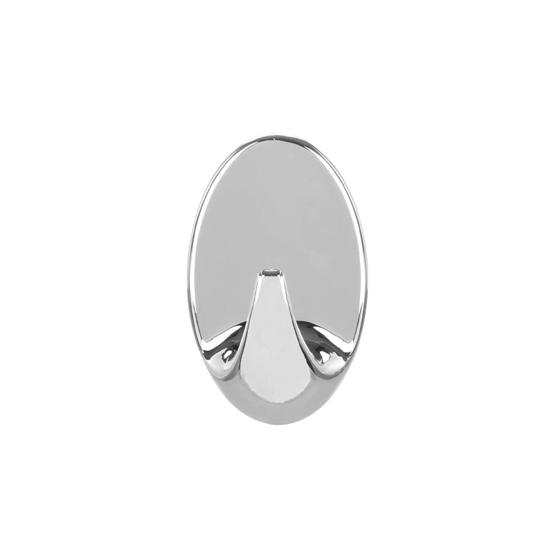 COLGADOR OVALADO PLASTICO CROMADO 108MM LH-3587