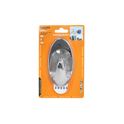 COLGADOR OVALADO PLASTICO CROMADO 108MM LH-3587