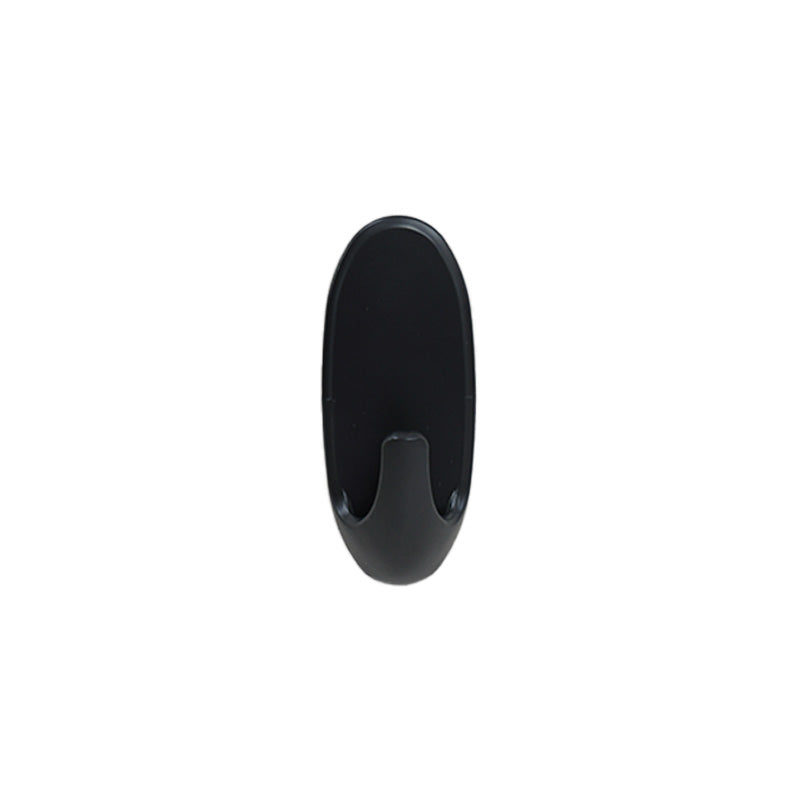 COLGADOR OVALADO PLASTICO 3PZ NEGRO 55MM LH-3579