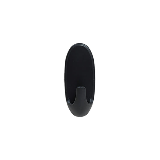 COLGADOR OVALADO PLASTICO 3PZ NEGRO 55MM LH-3579
