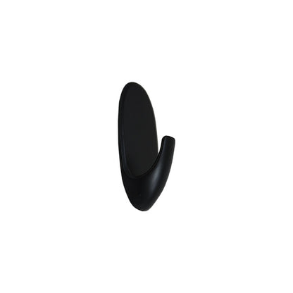 COLGADOR OVALADO PLASTICO 3PZ NEGRO 55MM LH-3579