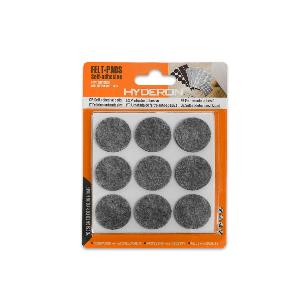PROTECTOR ADHESIVO REDONDO GRIS 18PZ 25MM LH-3567