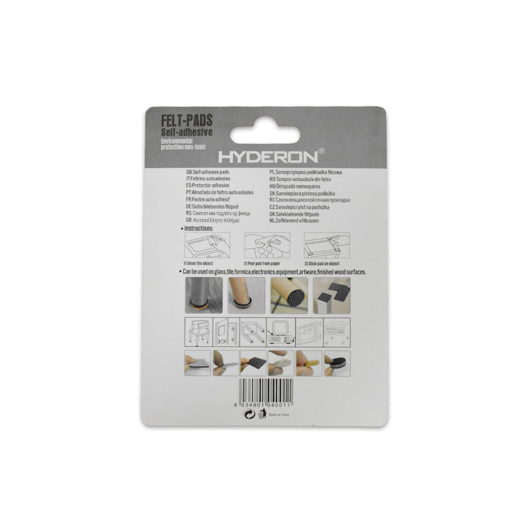 PROTECTOR ADHESIVO REDONDO GRIS 18PZ 25MM LH-3567