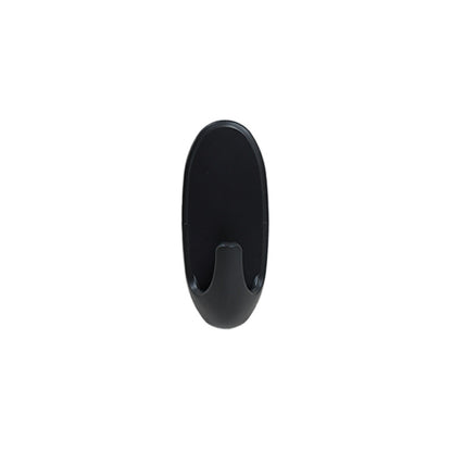 COLGADOR OVALADO PLASTICO 2PZ  NEGRO 85MM LH-3580