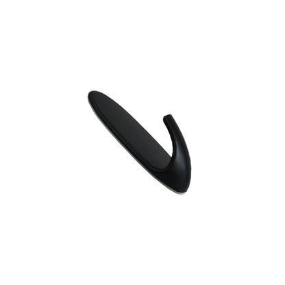 COLGADOR OVALADO PLASTICO 2PZ  NEGRO 85MM LH-3580