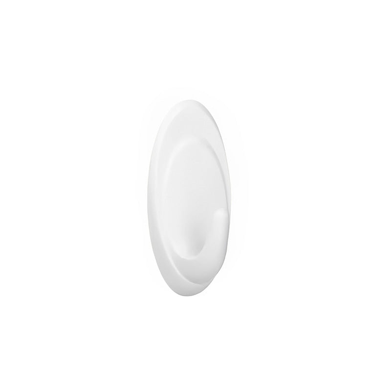 COLGADOR OVALADO PLASTICO BLANCO 108MM LH-3582