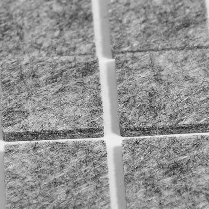 PROTECTOR ADHESIVO CUADRADO GRIS 32PZ 19MM LH-3569
