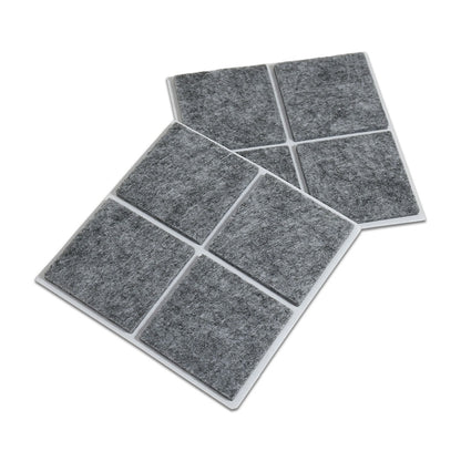PROTECTOR ADHESIVO CUADRADO GRIS 8PZ 40MM LH-3571