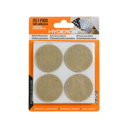 PROTECTOR ADHESIVO REDONDO BEIGE 8PZ 40MM LH-3574