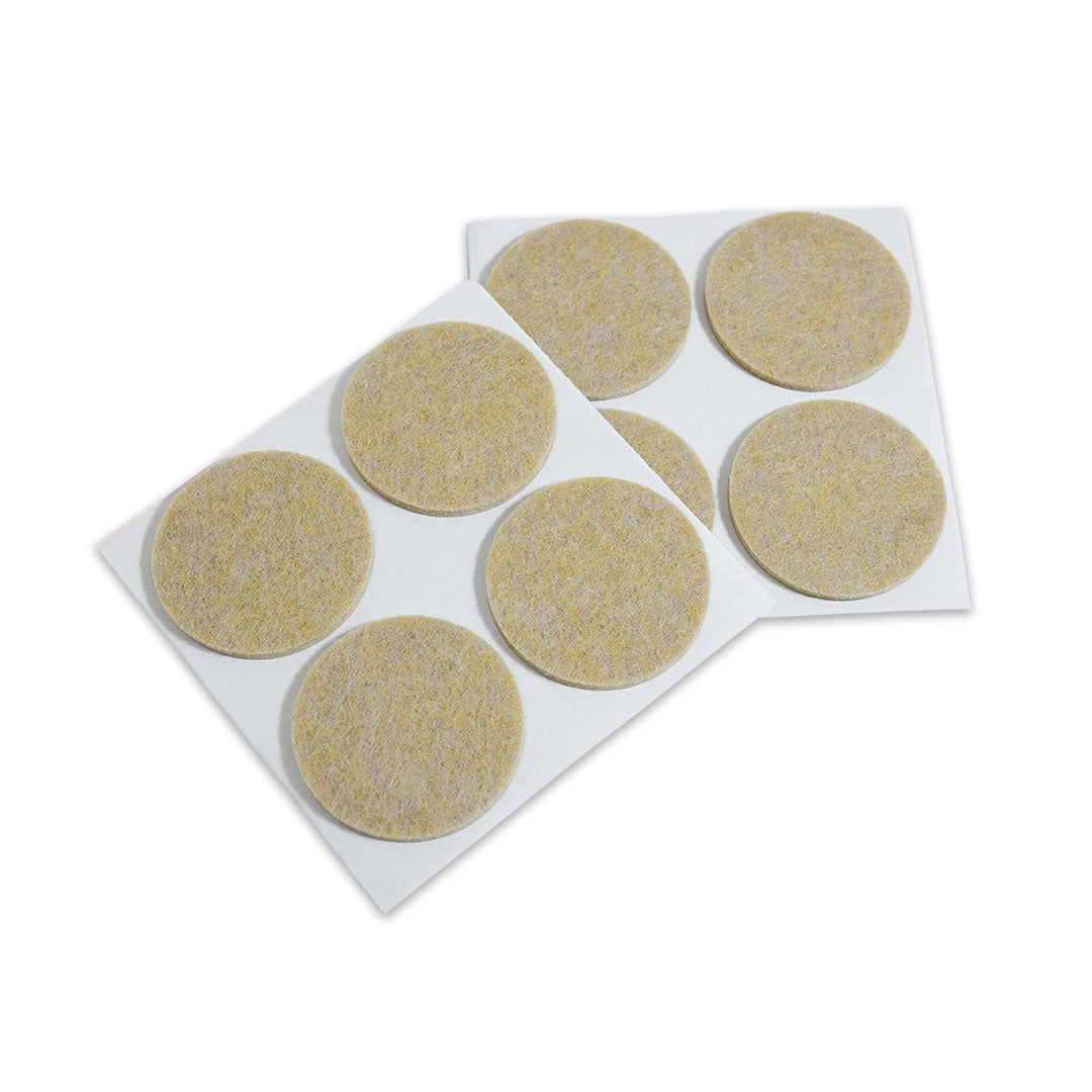 PROTECTOR ADHESIVO REDONDO BEIGE 8PZ 40MM LH-3574