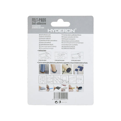 PROTECTOR ADHESIVO CUADRADO BEIGE 18PZ 25MM LH3576