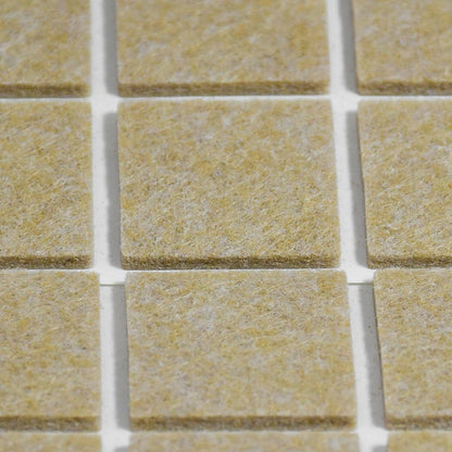 PROTECTOR ADHESIVO CUADRADO BEIGE 18PZ 25MM LH3576
