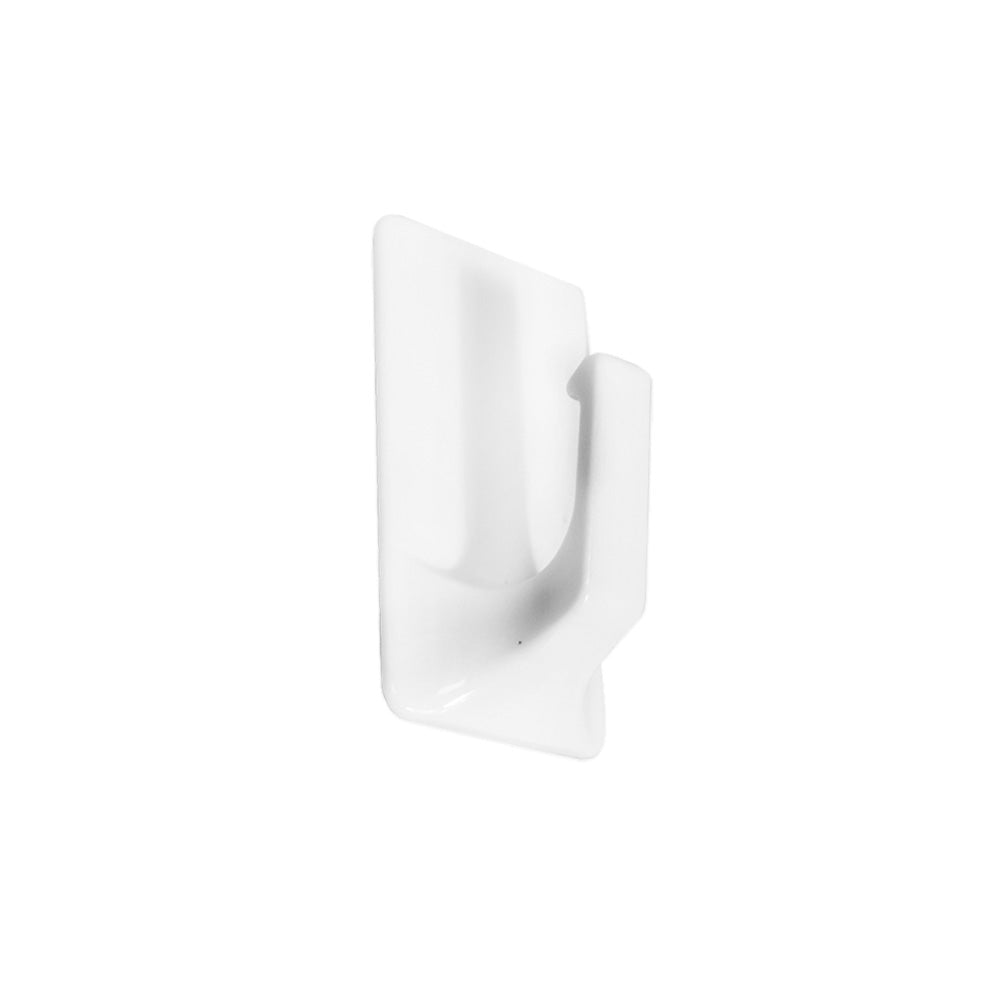 COLGADOR CUADRADO PLASTICO 1PZ BLANCO 81MM LH-3593