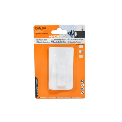 COLGADOR CUADRADO PLASTICO 1PZ BLANCO 81MM LH-3593