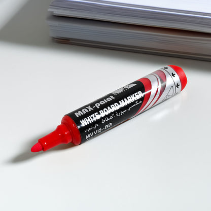 MARCADOR RECARGABLE PUNTA REDONDA ROJO LH-3943
