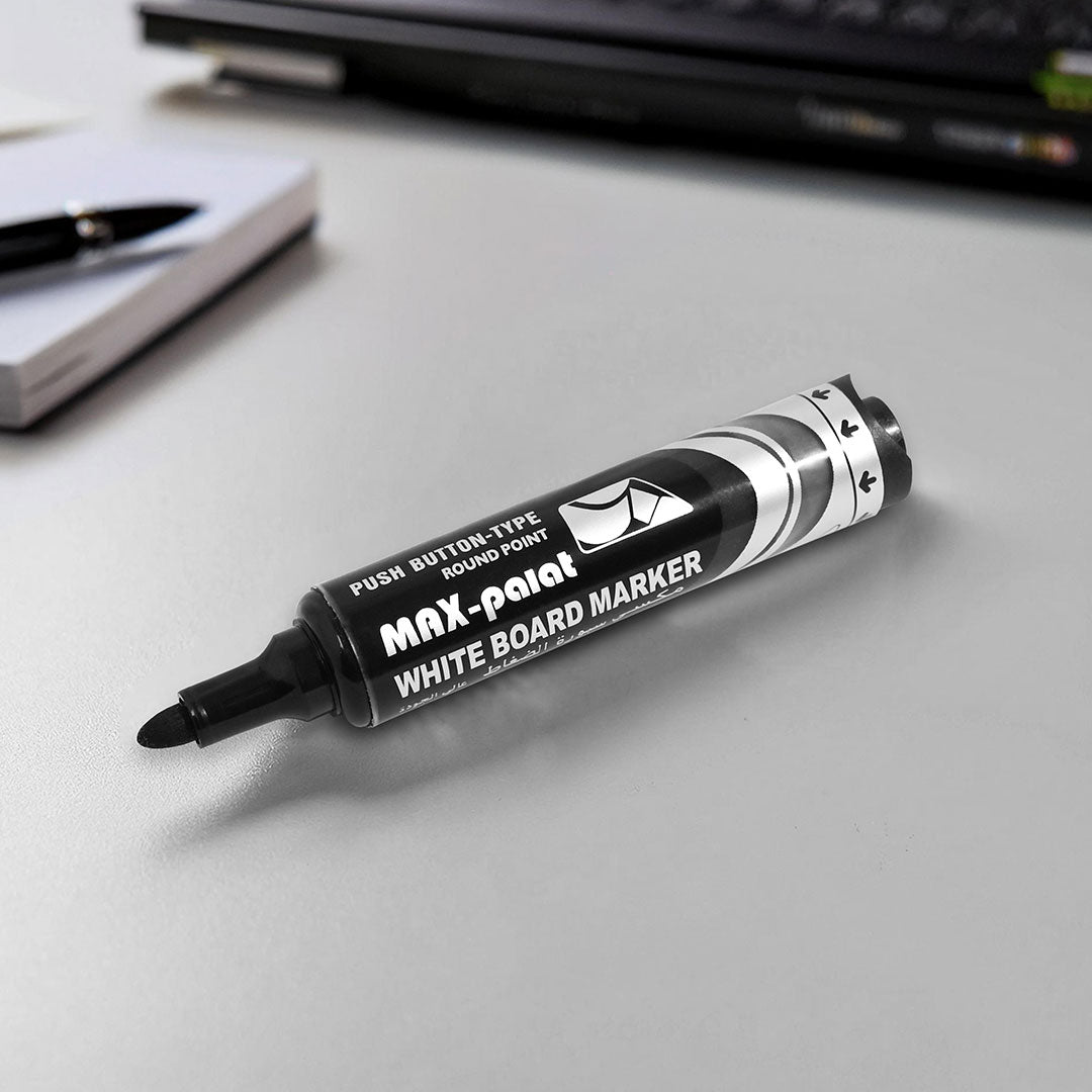 MARCADOR RECARGABLE PUNTA REDONDA NEGRO LH-3905