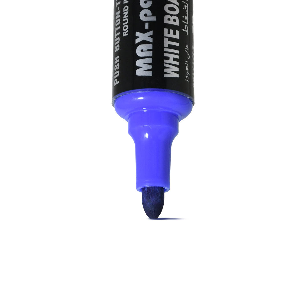 MARCADOR RECARGABLE PUNTA REDONDA AZUL LH-3906