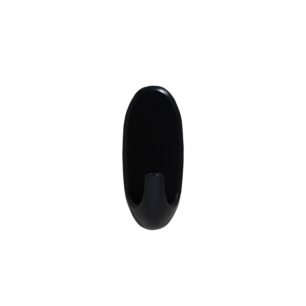 COLGADOR OVALADO PLASTICO 1PZ NEGRO 100MM LH-3581