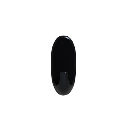 COLGADOR OVALADO PLASTICO 1PZ NEGRO 100MM LH-3581