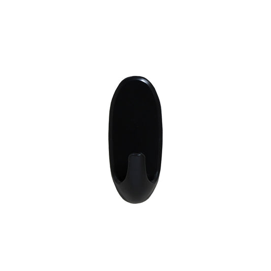 COLGADOR OVALADO PLASTICO 1PZ NEGRO 100MM LH-3581