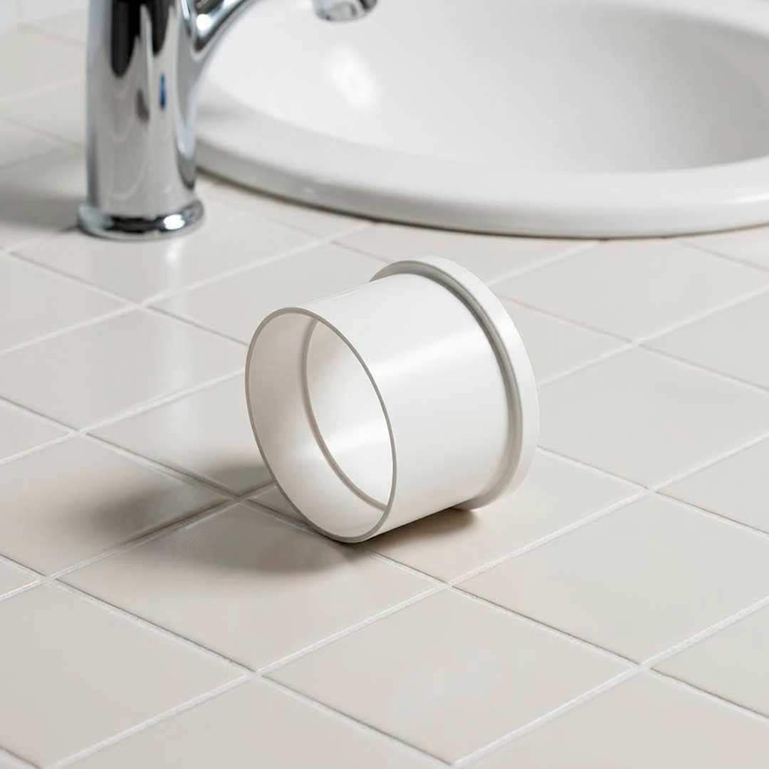 CUPLA 100MM BLANCA DE PVC KRONA K-647