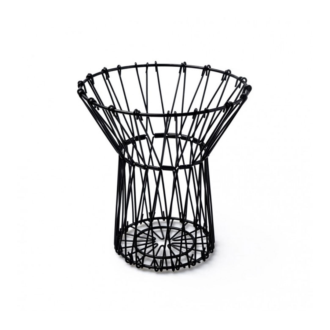 CESTO DE FRUTAS PLEGABLE METALICO NEGRO LH-3676