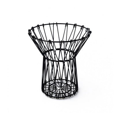CESTO DE FRUTAS PLEGABLE METALICO NEGRO LH-3676
