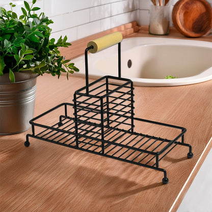ESCURRIDOR ORGANIZADOR METALICO NEGRO LH-3687