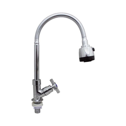 GRIFO METALICO PARA MESADA C/PICO FLEXIBLE LH-2786
