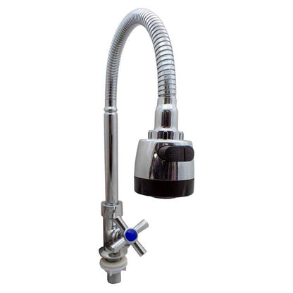 GRIFO METALICO PARA MESADA C/PICO FLEXIBLE LH-2786