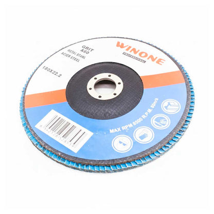 DISCO DE LIJA 7 1/4” METAL GRANO 60 WINONE LH-2139