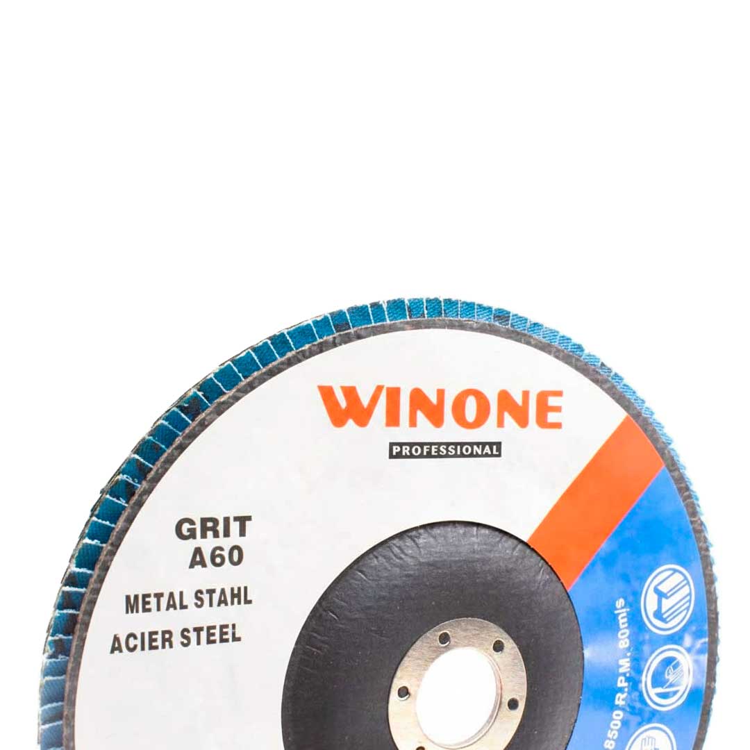 DISCO DE LIJA 7 1/4” METAL GRANO 60 WINONE LH-2139