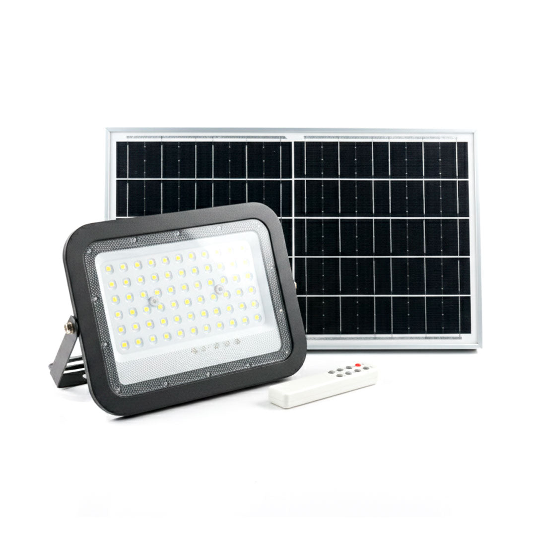 FOCO 150W SOLAR C/PANEL LUZ FRIA LED LIFE LH-3956