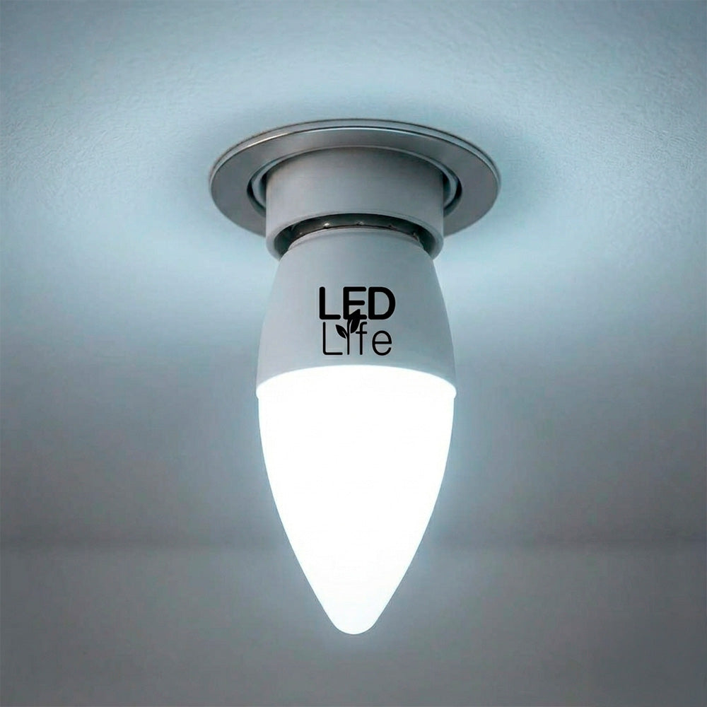LAMPARA LED TIPO VELA 5W E14 FRIA LED LIFE LH-1826