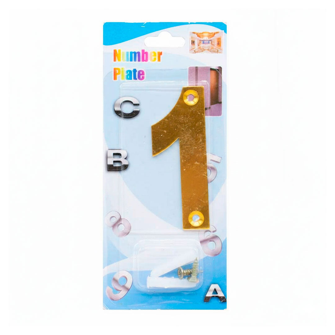 NUMERO 1 METALICO EN BLISTERS LH-1345