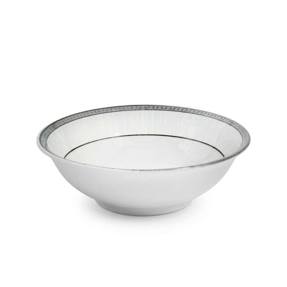 BOWL CERAMICO 21CM BORDE DISENO GRIS LH-4248