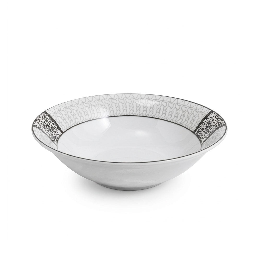 BOWL CERAMICO 18CM BORDE NUDO GRIS LH-4250