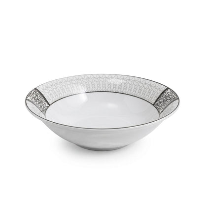 BOWL CERAMICO 18CM BORDE NUDO GRIS LH-4250