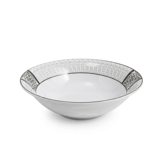 BOWL CERAMICO 18CM BORDE NUDO GRIS LH-4250
