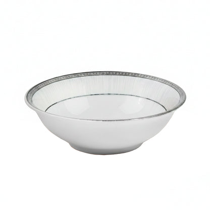 BOWL CERAMICO 15.5CM BORDE DISENO GRIS LH-4251