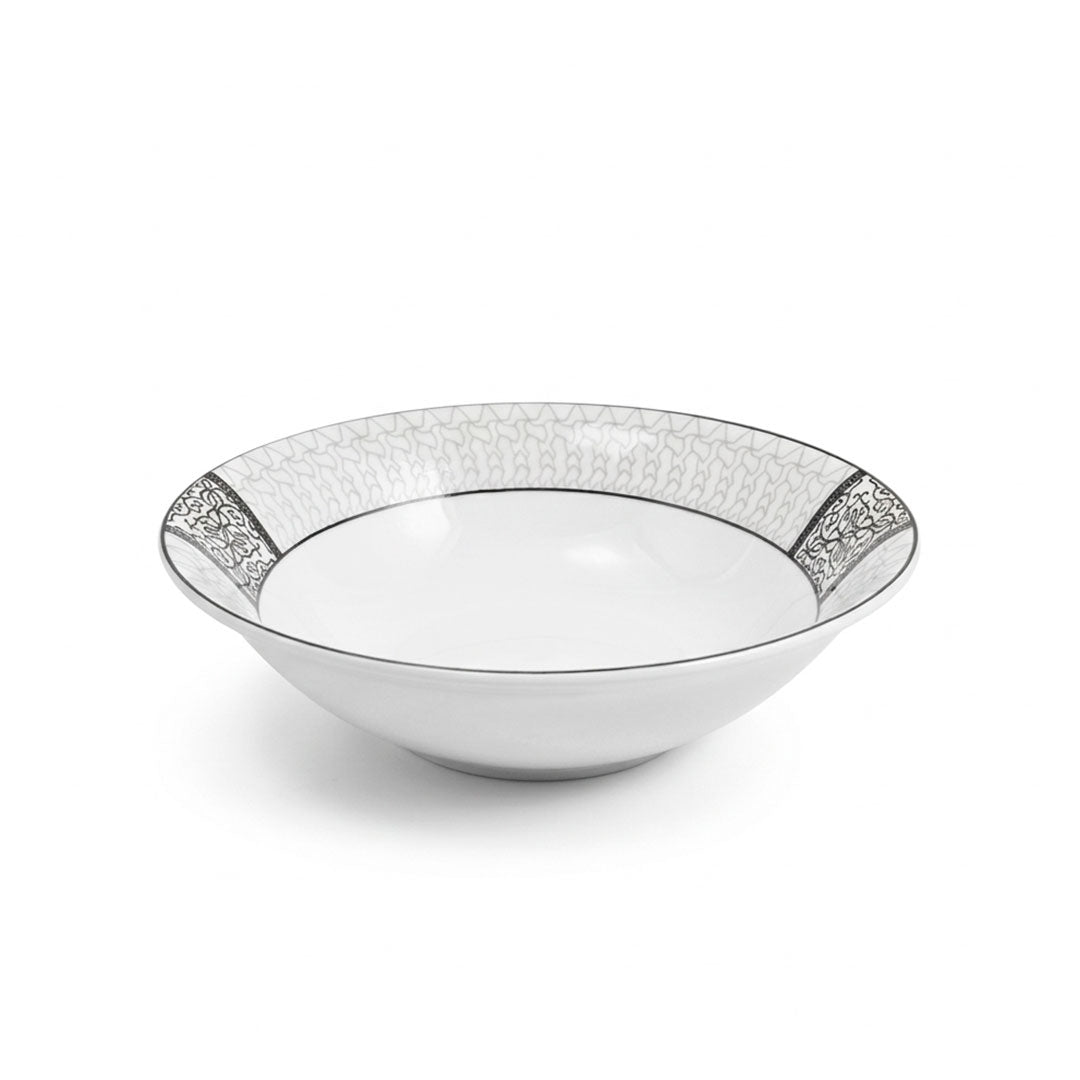 BOWL CERAMICO 15.5CM BORDE NUDO GRIS LH-4252