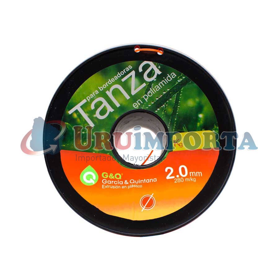 TANZA BORDEADORA REDONDA 2MM 280M URUGUAY 11016