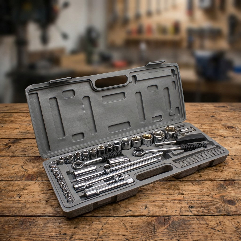 JUEGO DE DADO 1/2”-1/4” 52PZ 4-32M AIWA LH-407