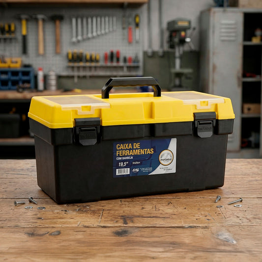 CAJA 19.5 CON BANDEJA PARA HERRAMIENTAS METASUL