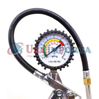 PISTOLA DE AIRE CON MANOMETRO EN BLISTERS LH-637