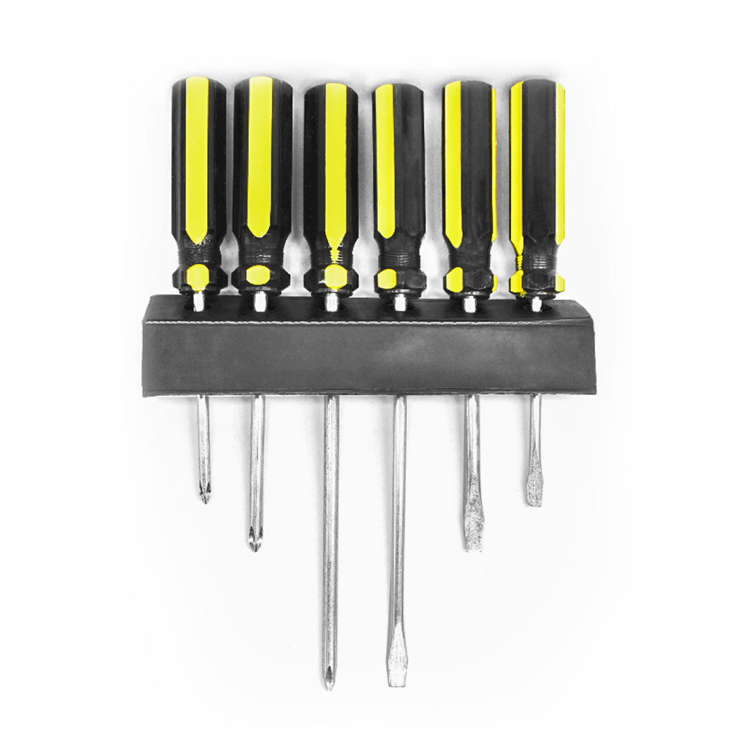DESTORNILLADOR 6PZ AMARILLO/NEGRO STANDER LH-423